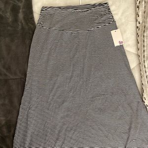 Black and White Maxi Skirt